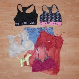 Victoria's Secret Size Medium Lot Bras Nightie Dog